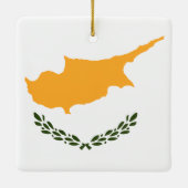 Ornement En Céramique Drapeau de Chypre (Dos)