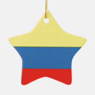 Ornement En Céramique Drapeau de Colombie