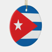 Ornement En Céramique Drapeau de Cuba (Droite)