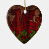 Ornement En Céramique Drapeau de Gallois (Droite)