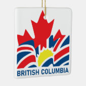 Ornement En Céramique Drapeau de la Colombie-Britannique Canada Souvenir (Droite)