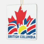 Ornement En Céramique Drapeau de la Colombie-Britannique Canada Souvenir (Gauche)