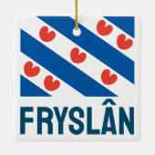 Ornement En Céramique Drapeau de la Frise (Dos)