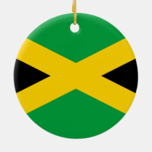 Ornement En Céramique Drapeau de la Jamaïque