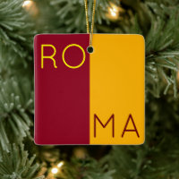 Drapeau de la ville de Rome, Italie