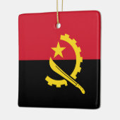 Ornement En Céramique Drapeau de l'Angola (Gauche)