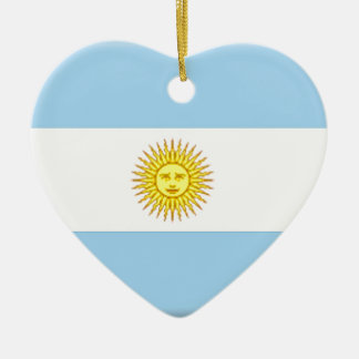Ornement En Céramique Drapeau de l'Argentine