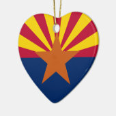 Ornement En Céramique Drapeau de l'Arizona (Gauche)