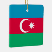 Ornement En Céramique Drapeau de l'Azerbaïdjan (Droite)
