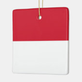 Ornement En Céramique Drapeau de Monaco (Gauche)