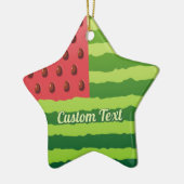 Ornement En Céramique Drapeau de pastèque (Gauche)