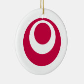 Ornement En Céramique Drapeau de préfecture d'Okinawa (Droite)