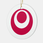 Ornement En Céramique Drapeau de préfecture d'Okinawa (Gauche)