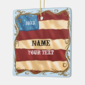 Ornement En Céramique Drapeau de rotation (Gauche)