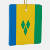 Ornement En Céramique Drapeau de Saint-Vincent-et-les Grenadines (Droite)
