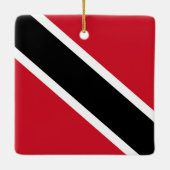 Ornement En Céramique Drapeau de Trinité-et-Tobago (Dos)