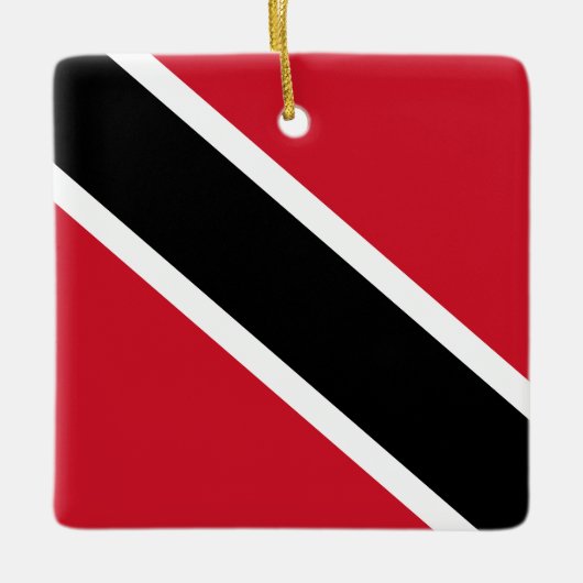 Ornement En Céramique Drapeau de Trinité-et-Tobago (Devant)