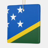 Ornement En Céramique Drapeau des Îles Salomon (Gauche)