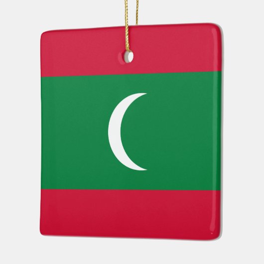 Ornement En Céramique Drapeau des Maldives (Gauche)