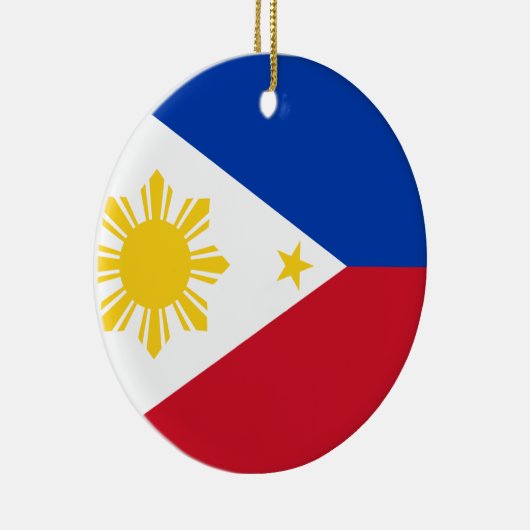 Ornement En Céramique Drapeau des Philippines (Droite)