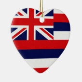 Ornement En Céramique Drapeau d'État d'Hawaii (Droite)