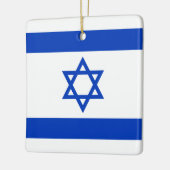 Ornement En Céramique Drapeau d'Israël (Gauche)