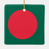 Ornement En Céramique Drapeau du Bangladesh (Dos)