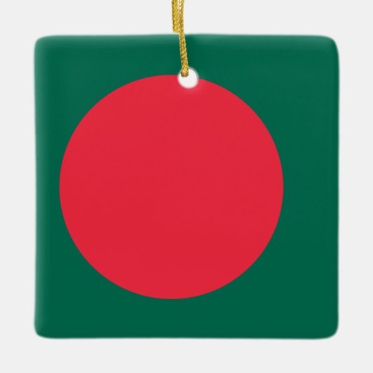 Ornement En Céramique Drapeau du Bangladesh (Devant)
