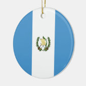 Ornement En Céramique Drapeau du Guatemala (Gauche)