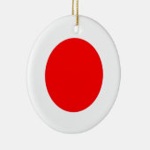 Ornement En Céramique Drapeau du Japon (Droite)