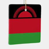 Ornement En Céramique Drapeau du Malawi (Droite)