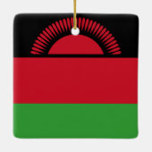 Ornement En Céramique Drapeau du Malawi (Dos)