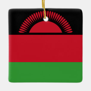 Ornement En Céramique Drapeau du Malawi
