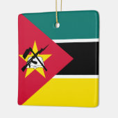 Ornement En Céramique Drapeau du Mozambique (Gauche)