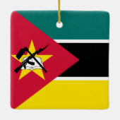Ornement En Céramique Drapeau du Mozambique (Dos)