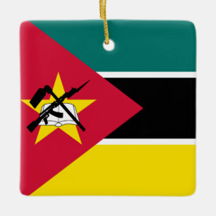 Ornement En Céramique Drapeau du Mozambique