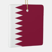 Ornement En Céramique Drapeau du Qatar (Droite)