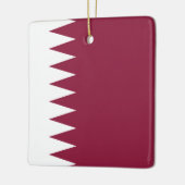Ornement En Céramique Drapeau du Qatar (Gauche)