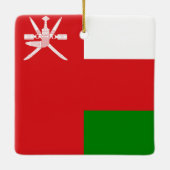 Ornement En Céramique Drapeau du Sultanat d'Oman (Dos)