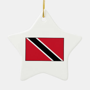 Ornement En Céramique Drapeau du Trinidad et du Tobago