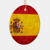 Ornement En Céramique Drapeau espagnol (Droite)