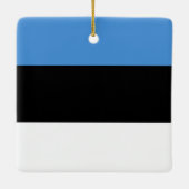 Ornement En Céramique Drapeau estonien (Dos)
