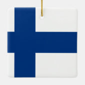 Ornement En Céramique Drapeau finlandais (Dos)