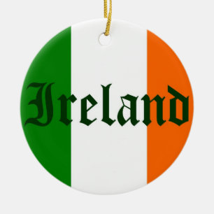 Ornement En Céramique Drapeau irlandais
