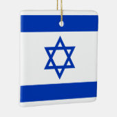 Ornement En Céramique Drapeau Israël (Droite)