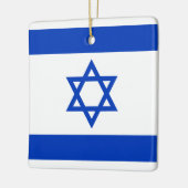 Ornement En Céramique Drapeau Israël (Gauche)
