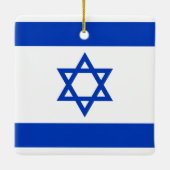 Ornement En Céramique Drapeau Israël (Dos)