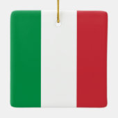 Ornement En Céramique Drapeau italien (Dos)