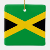 Ornement En Céramique Drapeau jamaïcain (Dos)