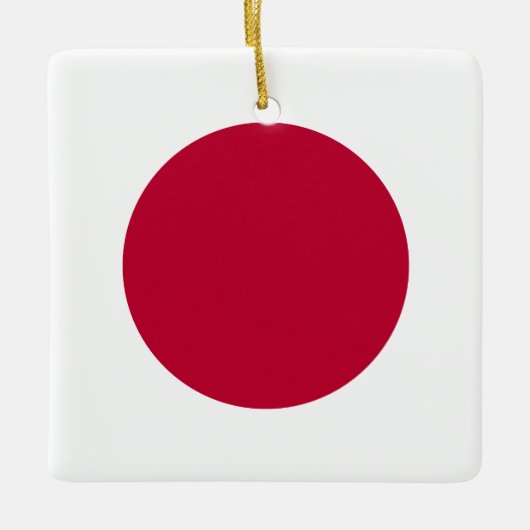 Ornement En Céramique Drapeau japonais (Devant)